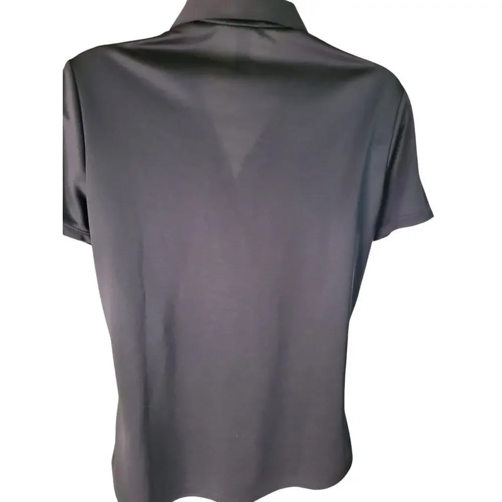 Adidas Women Black Shirt Short Sleeve SZ Med